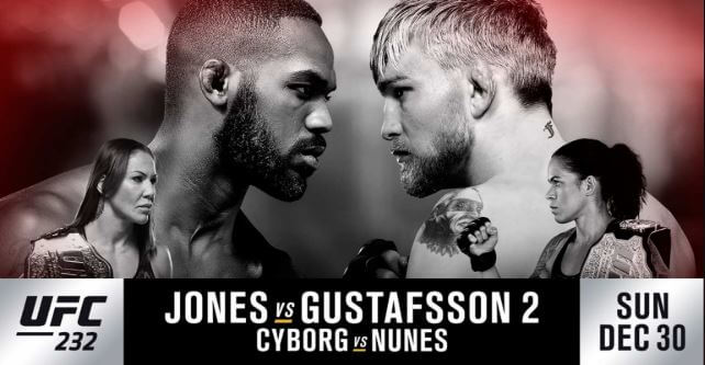 Watch UFC Fight Night 232: Jones vs. Gustafsson 2 12/29/18