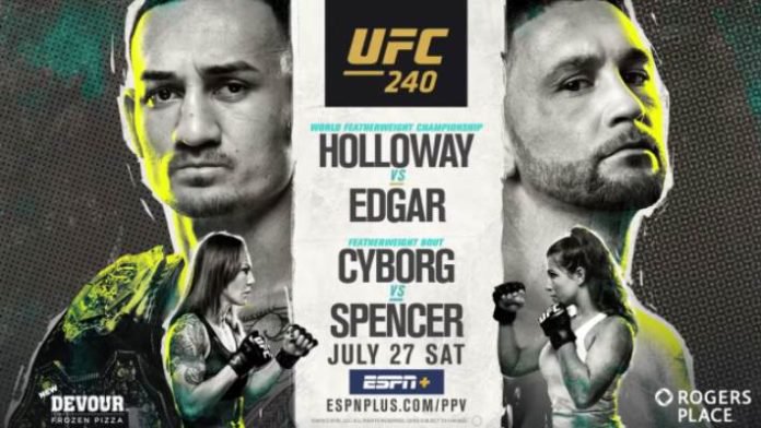 Watch UFC 240: Holloway vs. Edgar 7/27/19