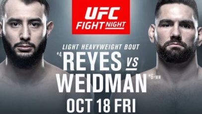 Watch UFC on ESPN 6 (Reyes vs. Weidman)