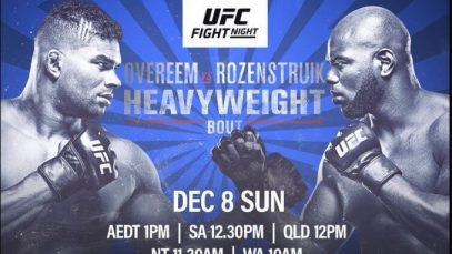 Watch UFC on ESPN 7: Overeem vs. Rozenstruik 12/7/19