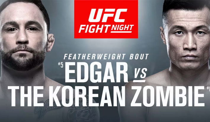 Watch UFC Fight Night 165: Edgar vs. Korean Zombie 12/21/2019 Full Show Online Free