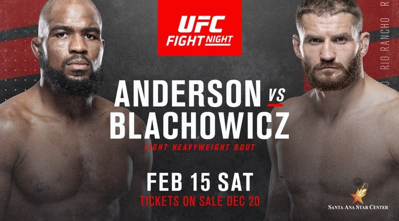 UFC Fight Night 167: Anderson vs. Błachowicz 2 2/15/20 Full Show Online Free