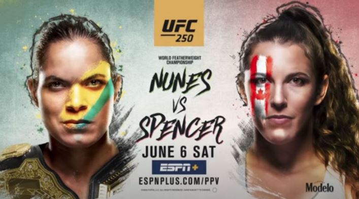 UFC 250: Nunes vs. Spencer 6/6/2020 PPV Full Show Online Free