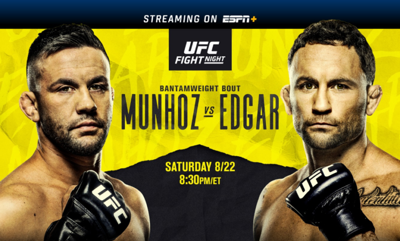 UFC Fight Nights: Munhoz vs. Edgar 22 August 2020