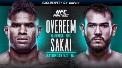 UFC Fight Nights: Overeem vs. Sakai 9/5/2020 Full Show Online Free