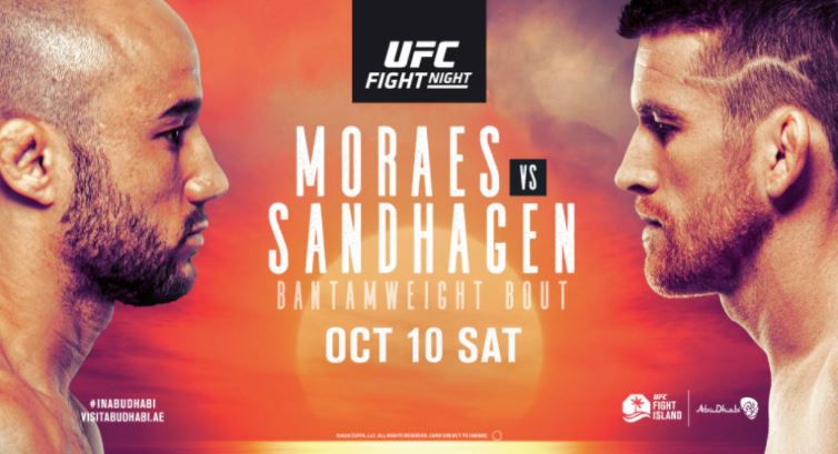 UFC Fight Nights 179: Moraes vs. Sandhagen 10/10/2020 Full Show Online Free