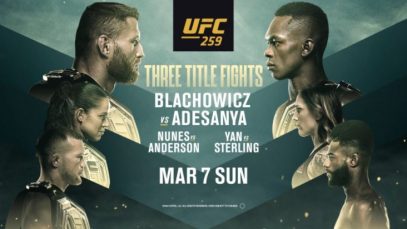 Jan Błachowicz vs. Israel Adesanya UFC 259 Full Fight Replay