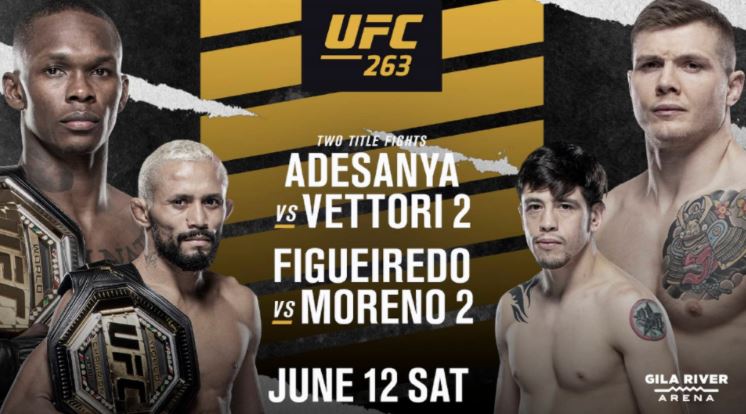 Watch UFC 263: Adesanya Vs Vettori 2 6/12/21